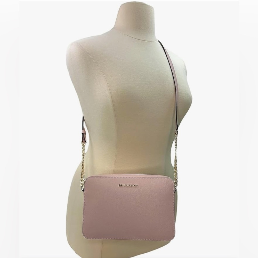 - Michael Kors Pink  jet set Crossbody Bag New